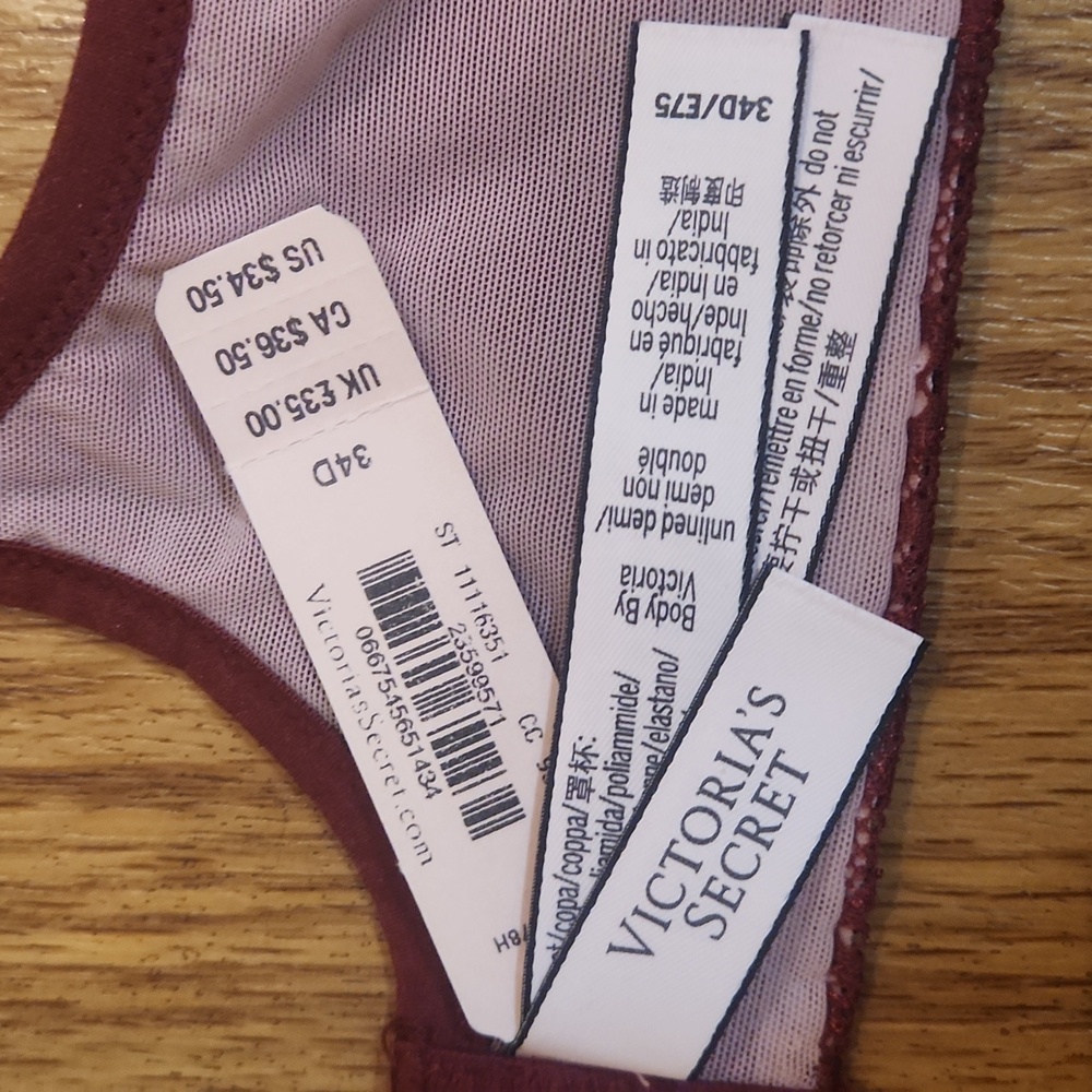 NWT VS 34D lace Body by Victoria - Picture 7 of 10